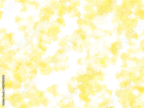  黄色い花のシームレス壁紙（テクスチャ）