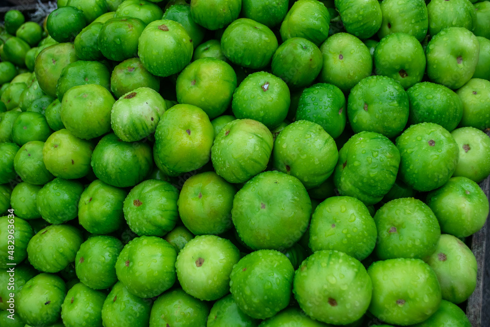 green garden egg fruit in a market green garden egg fruit in a market