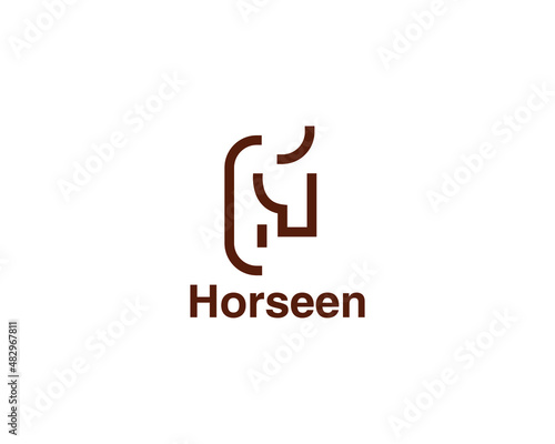 Horse logo template,fully vector and customized logo design