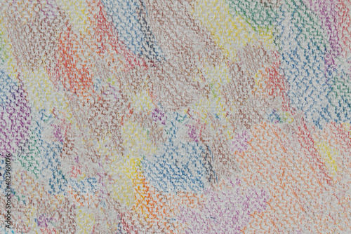 Abstract color pencil draw on paper background.
