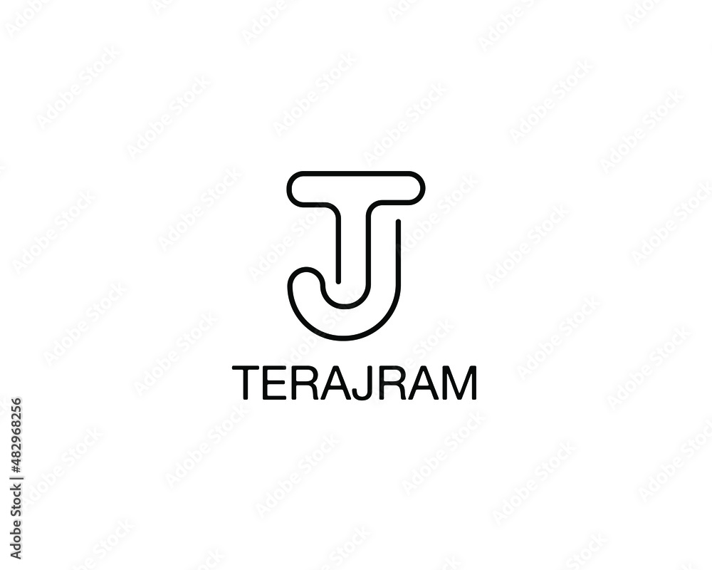 Abstract Letters TJ or JT logo template ,fully vector and customized logo design Abstract Letters TJ or JT logo template ,fully vector and customized logo design