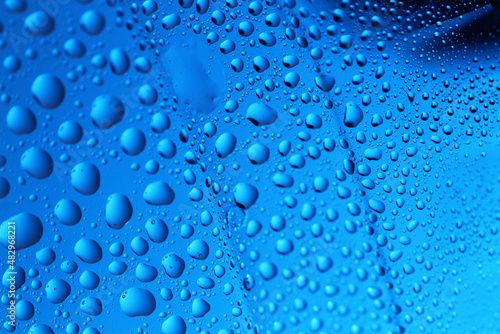 Water droplet is a small column of liquid bounded completely or almost completely by free surfaces.