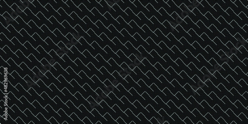 Dark black geometric grid background. Modern dark abstract vector texture. EPS 10