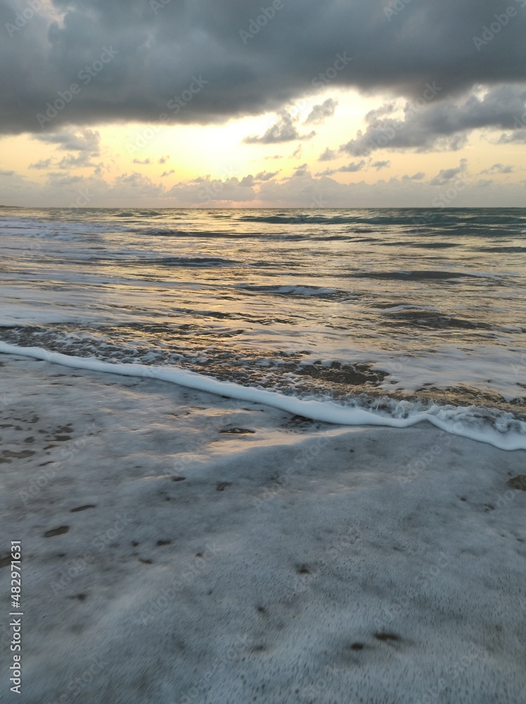 sunset on the beach