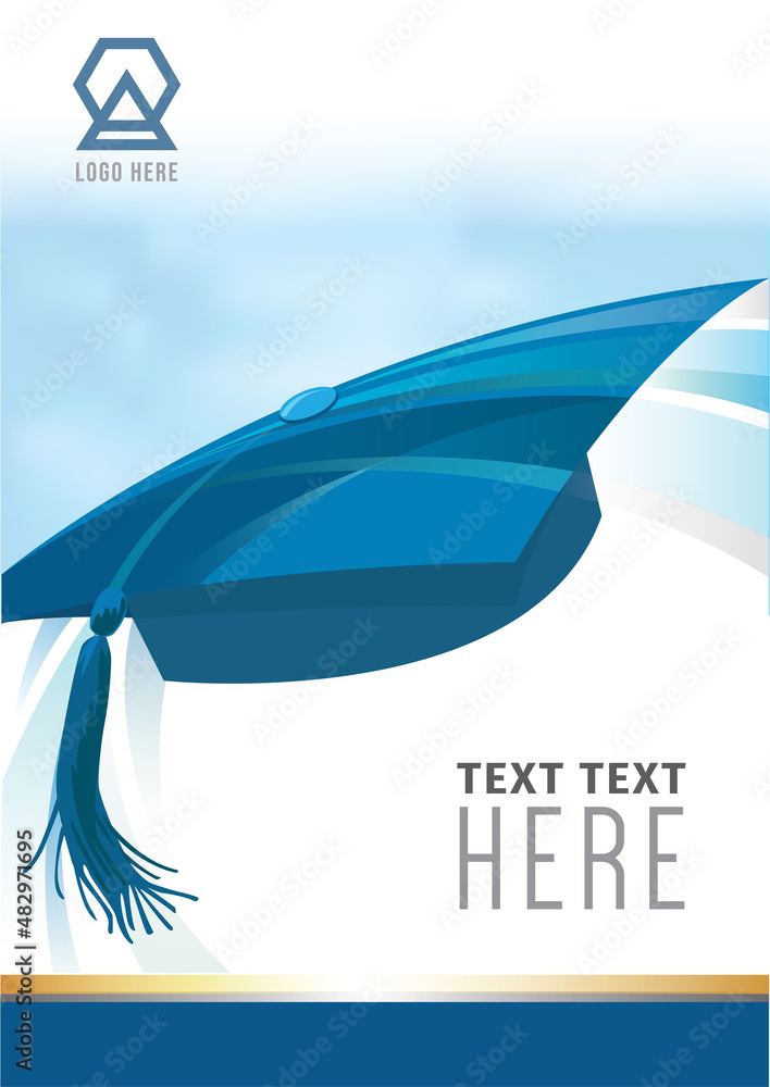 Graduation Program template in illustration graphic vector Stock Vector