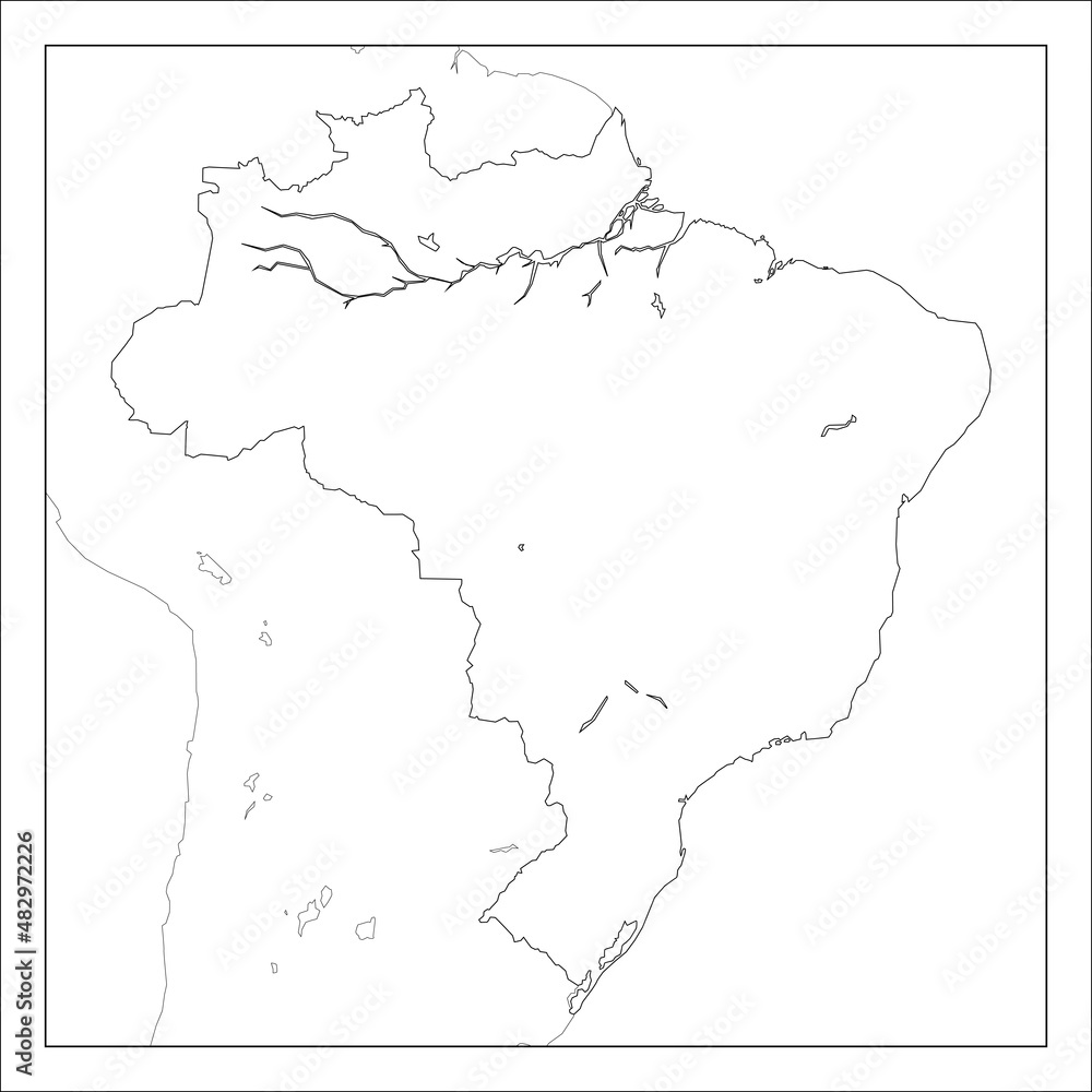 Fototapeta premium ブラジルの地図です。