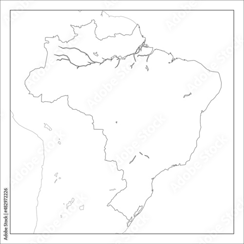 ブラジルの地図です。