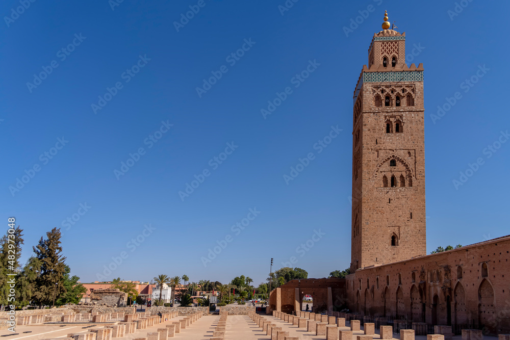 Kutubiyya Mosque In Medina Quarter Of Marrakesh, Morocco, Africa Kutubiyya Mosque In Medina Quarter Of Marrakesh, Morocco, Africa