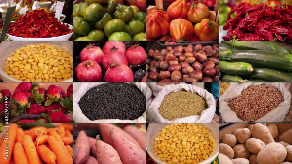 Fruits and vegetables in an Italian market Fruits and vegetables in an Italian market