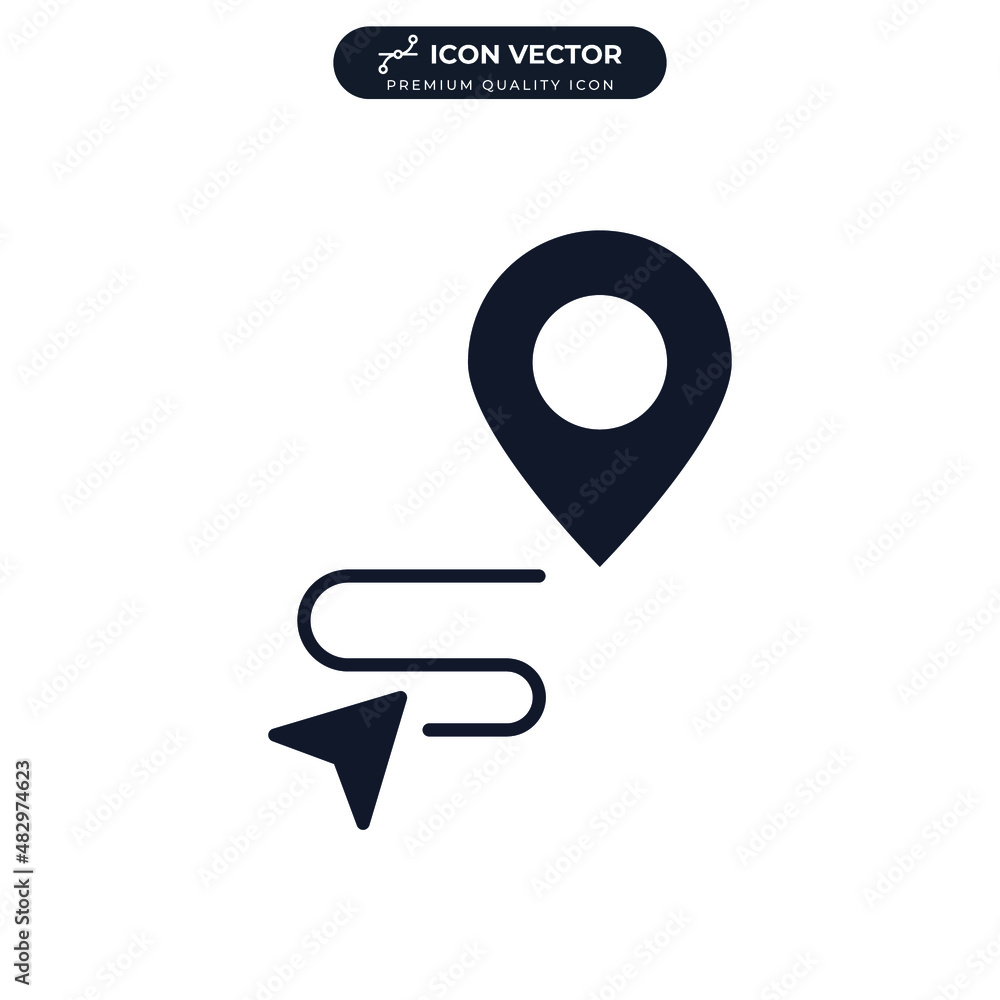 Gps tracking icon symbol template for and web design collection logo vector illustration | Adobe Stock