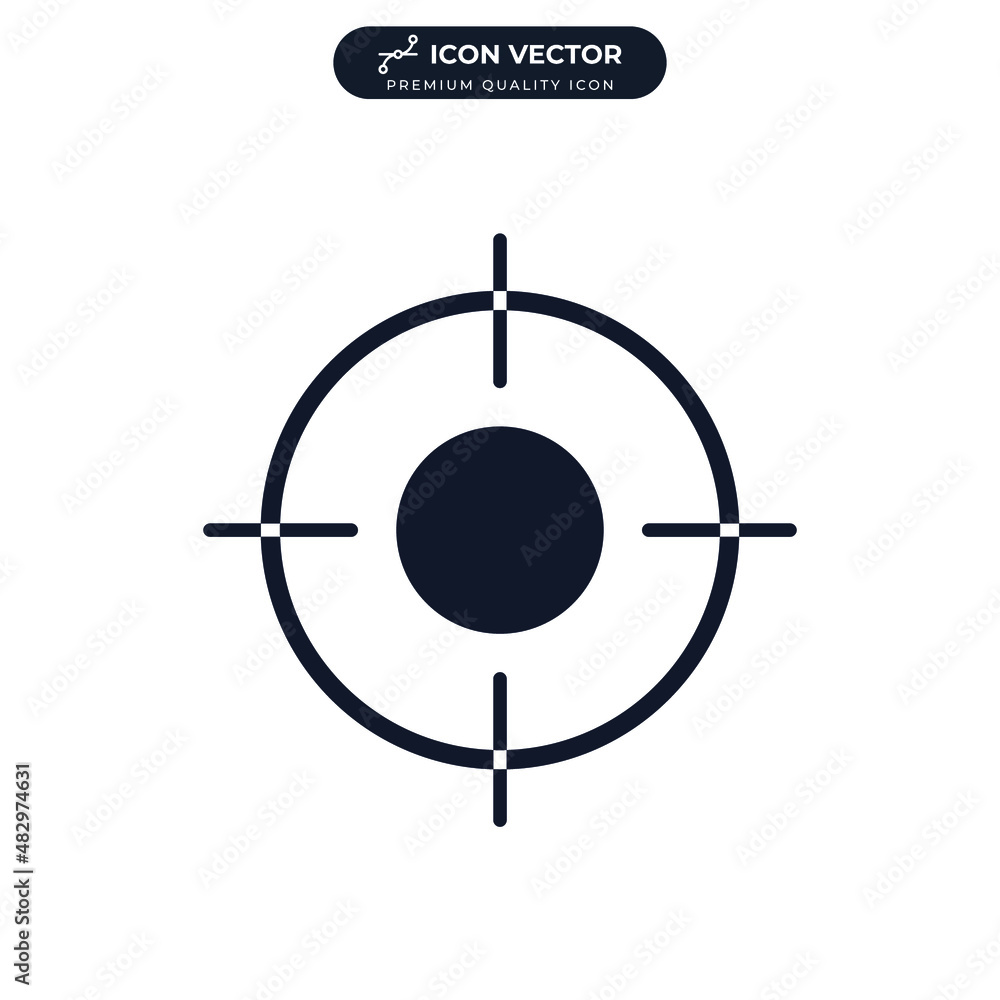 View point. location icon symbol template for graphic and web design collection logo vector illustration View point. location icon symbol template for graphic and web design collection logo vector illustration