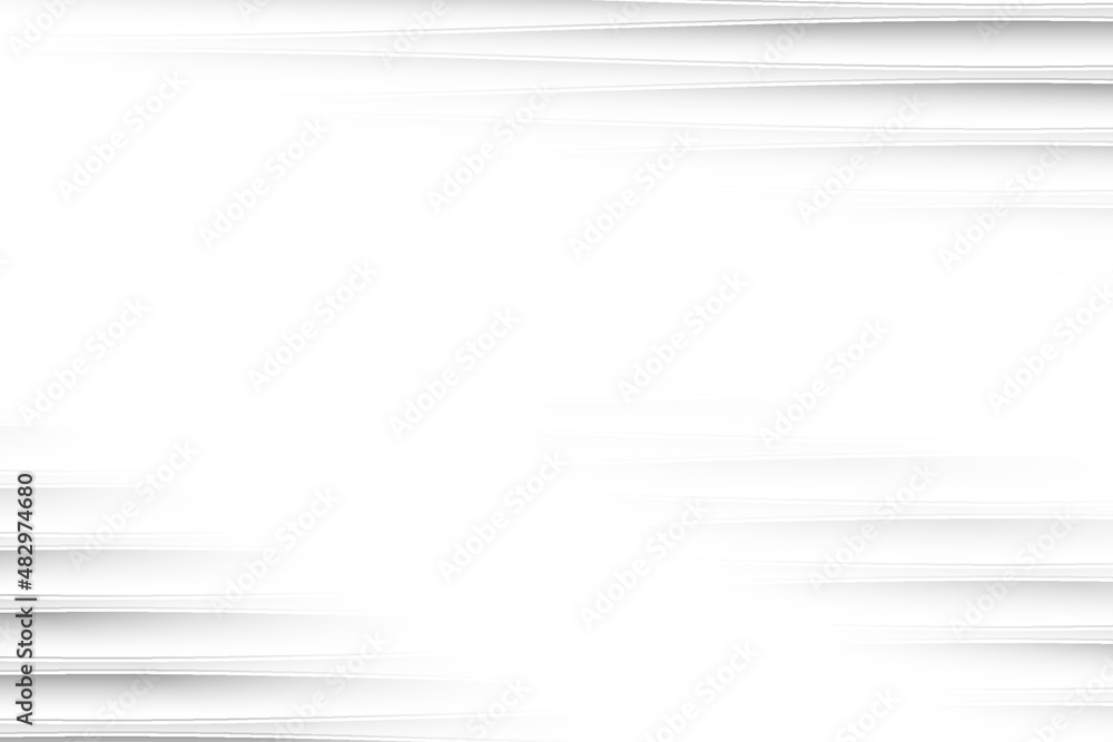 Fototapeta premium Abstract white and gray color, modern design background with geometric shape. Vector illustration.