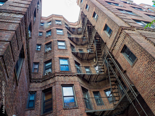 Refurbished tenements for sale, Jackson Heights, New York City photo