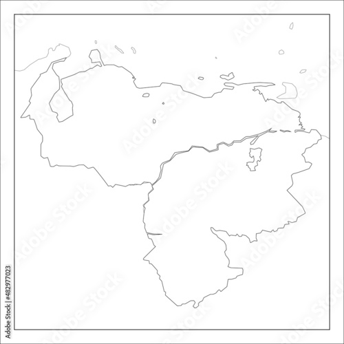 ベネズエラの地図です。