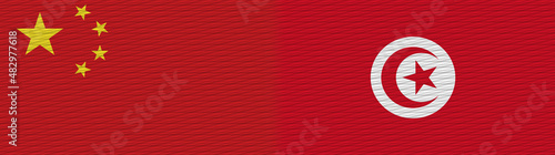 Tunisia and China Chinese Fabric Texture Flag – 3D Illustration Free Download Tunisia and China Chinese Fabric Texture Flag – 3D Illustration - GFXLoad