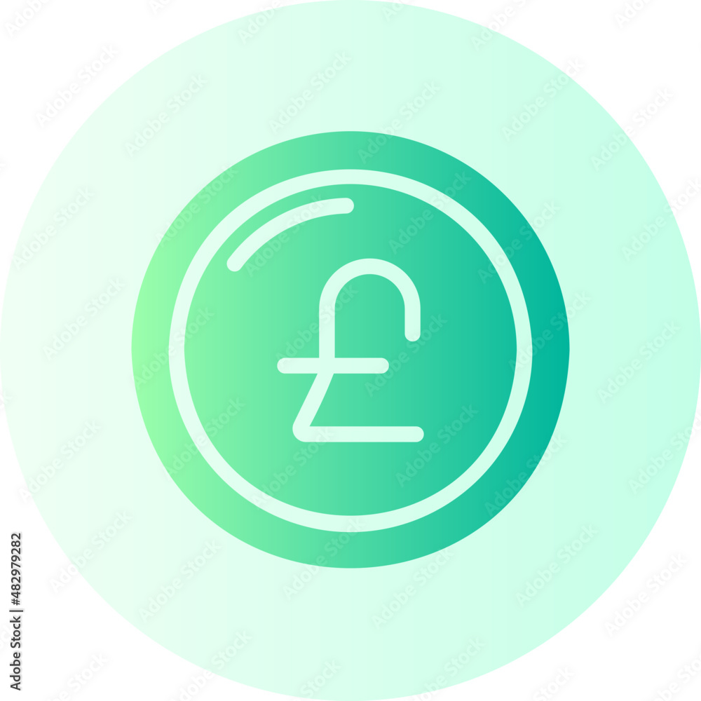 pound sterling gradient icon pound sterling gradient icon