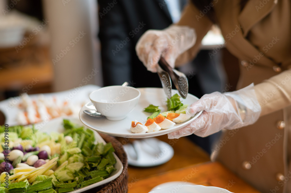 buffet food, catering food party at restaurant, mini canapes, snacks and appetizers buffet food, catering food party at restaurant, mini canapes, snacks and appetizers