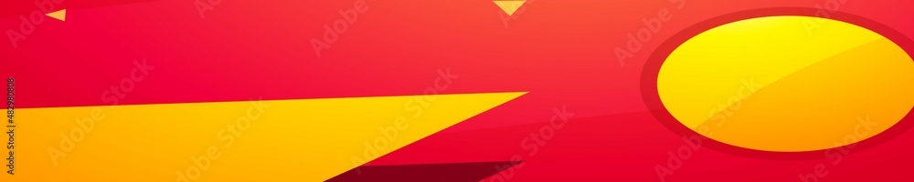 Red - Yellow Color gradient banner background design Red - Yellow Color gradient banner background design
