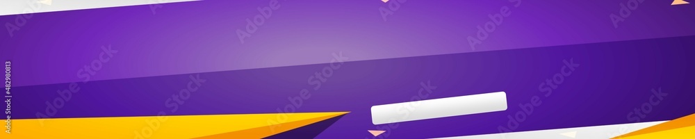 Purple - Yellow gradient banner background design