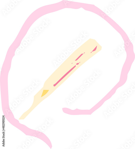 子供が描いた鉛筆の絵 落書き