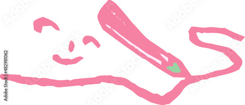 子供が描いた鉛筆の絵 落書き