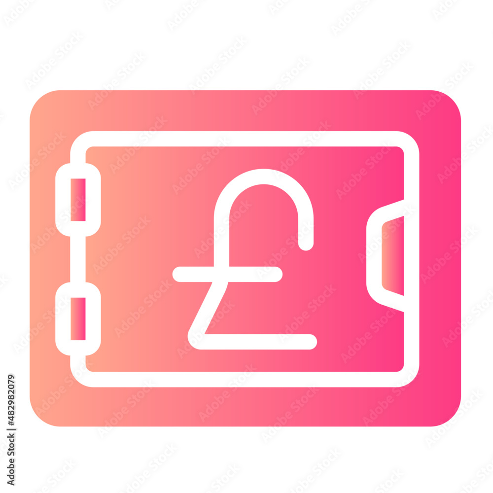 safebox gradient icon safebox gradient icon