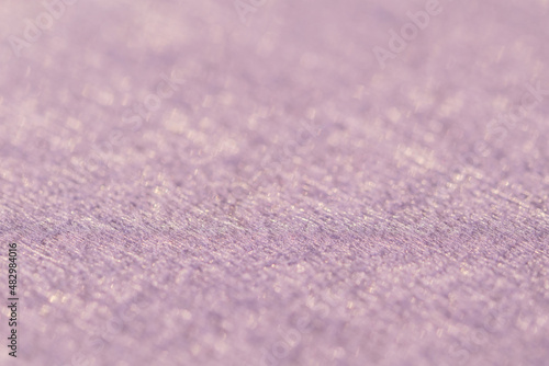 Violet canvas texture, fabric texture, textile background. Thin line of focus