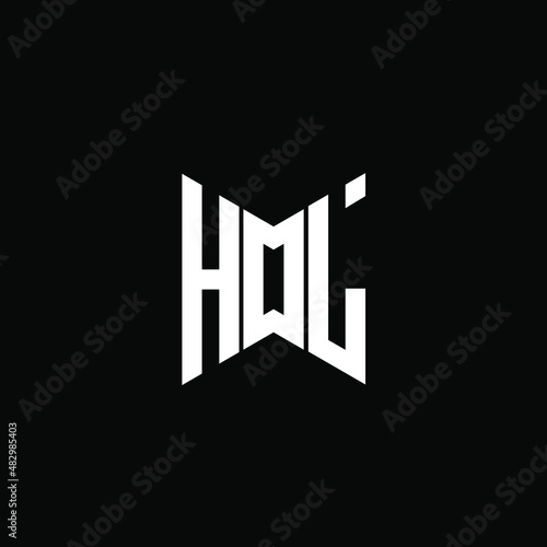 HDL letter logo creative design. HDL unique design, HOL letter logo creative design. HOL unique design