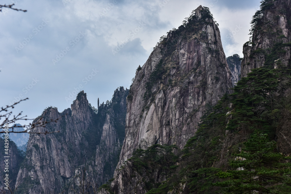 Huangshan Scenic Spot in Anhui Province, China Huangshan Scenic Spot in Anhui Province, China