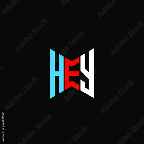 HEY letter logo creative design. HEY unique design