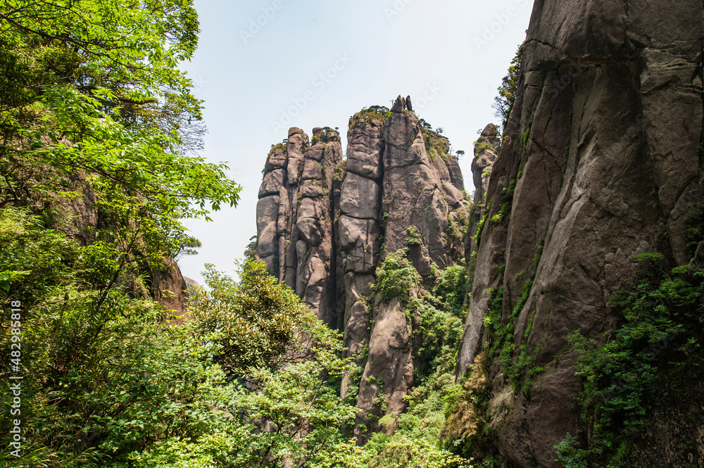 Sanqing Mountain Scenery in Shangrao, Jiangxi Province, China