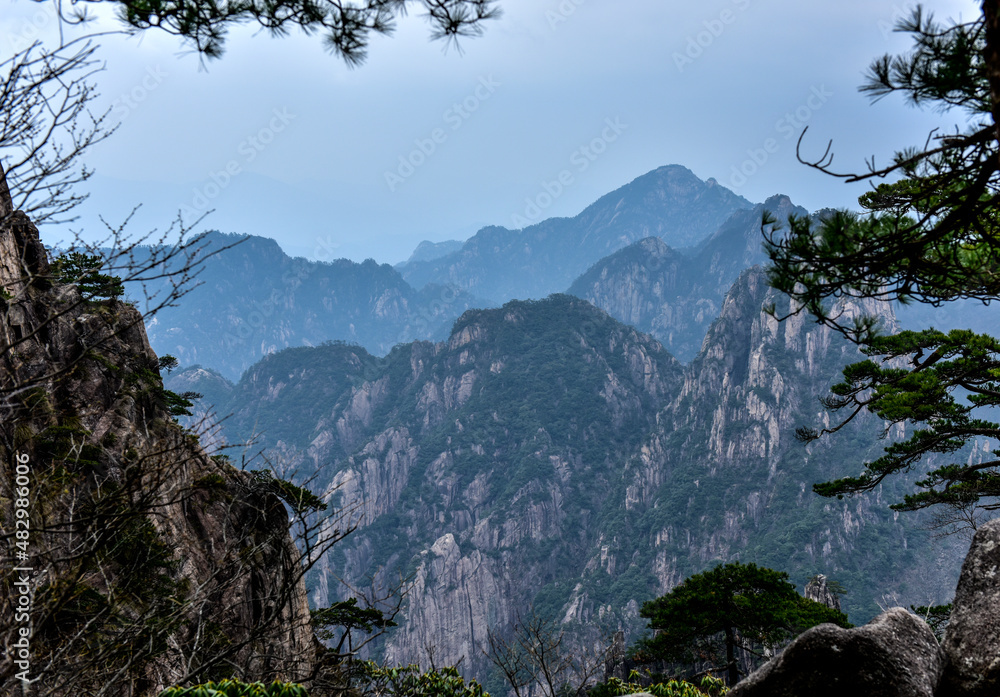 Huangshan Scenic Spot in Anhui Province, China Huangshan Scenic Spot in Anhui Province, China