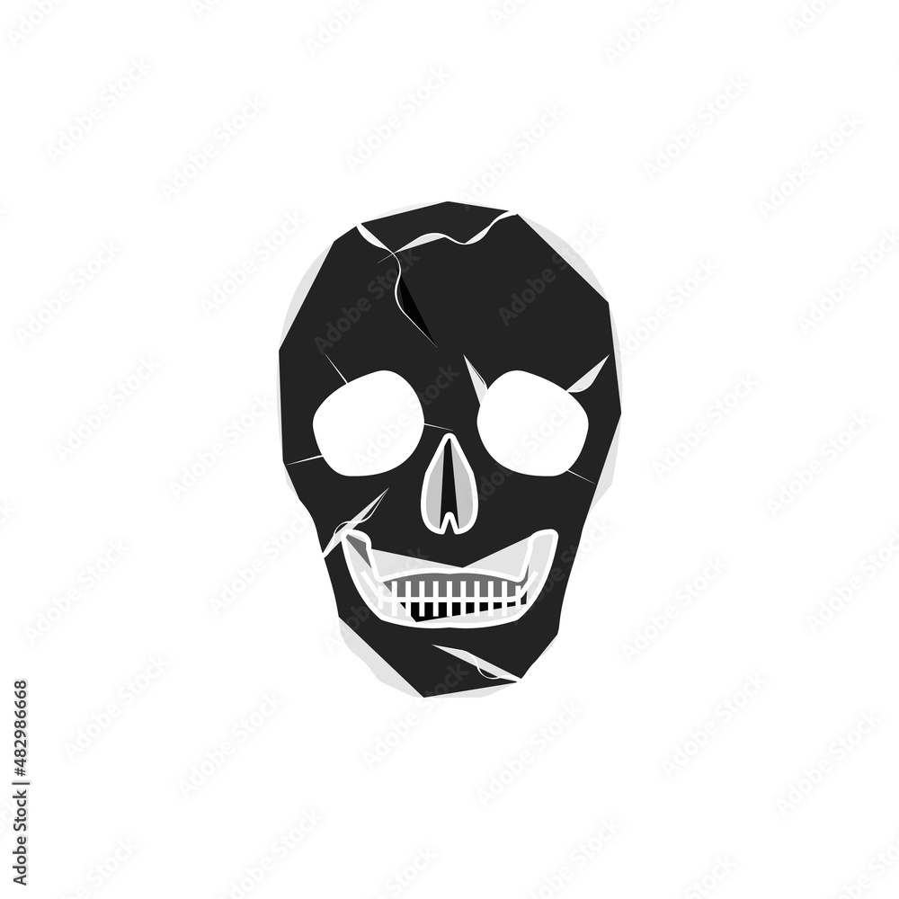 Fototapeta premium skull icon vector design templates