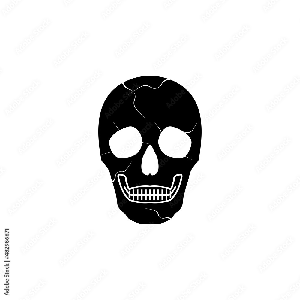 Obraz premium skull icon vector design templates