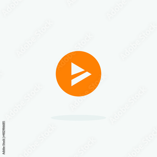Free Download Play button vector icon - GFXLoad