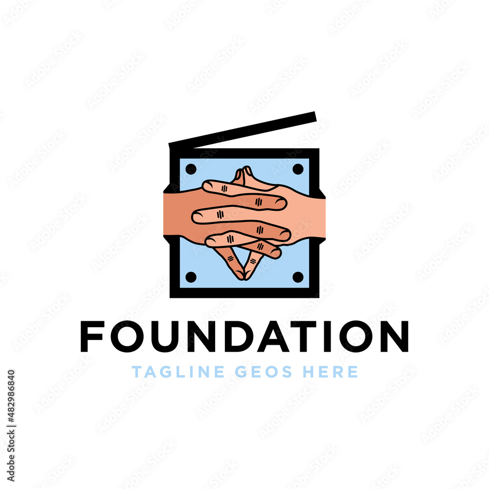 charitable institution or foundation illustration logo