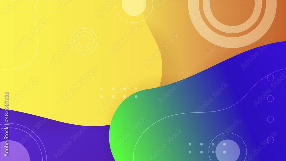 Obraz premium dynamic shape colorful abstract geometric design background