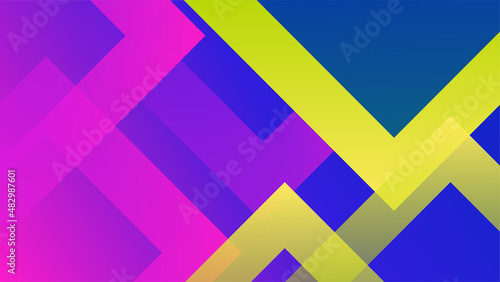 dynamic shape purple yellow colorful abstract geometric design background