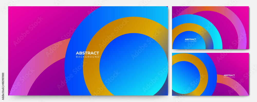 Set of abstract modern trendy minimal colorful background. Dynamic shapes composition with modern hipster futuristic graphic. Vector abstract background texture design, bright poster, banner Set of abstract modern trendy minimal colorful background. Dynamic shapes composition with modern hipster futuristic graphic. Vector abstract background texture design, bright poster, banner