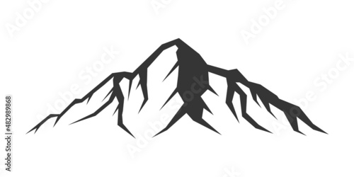 Hill mountain vector image illustration isolated