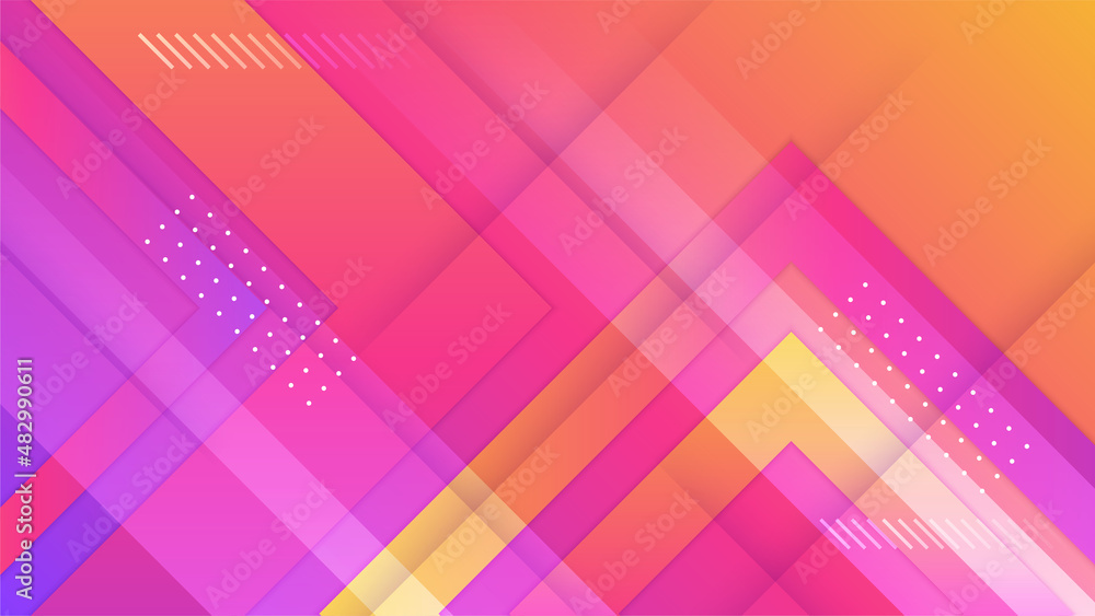 vivid gradient pink yellow colorful abstract geometri design background