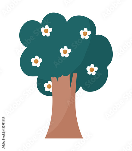 tree with flowers