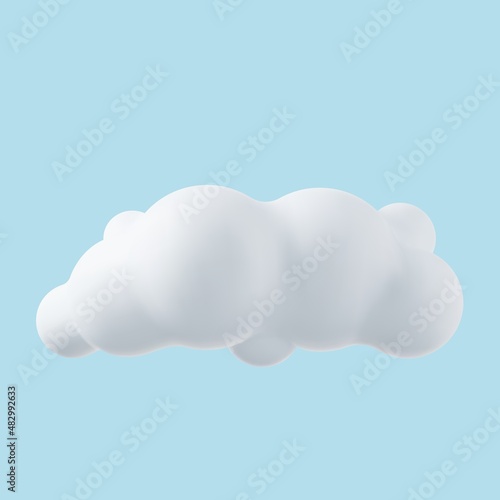 3d realistic simple clouds