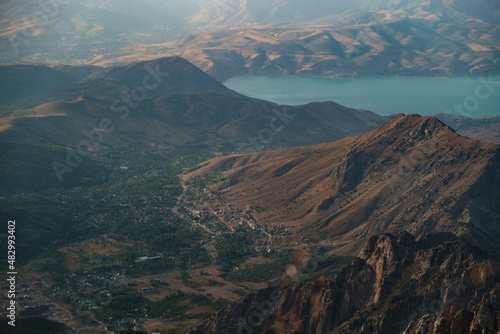 view from the top of the mountain