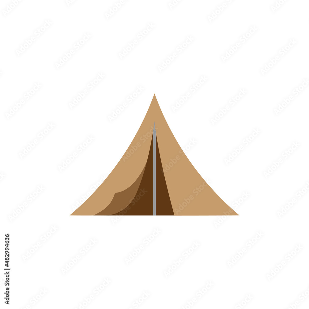 Tent icon design template vector isolated Tent icon design template vector isolated