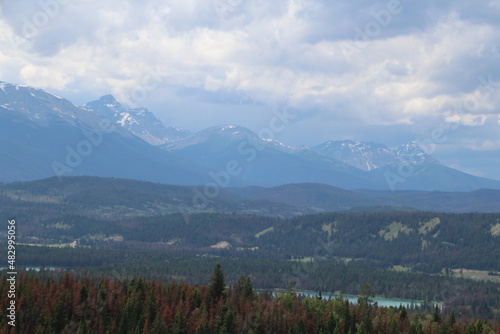Weather Over The Mountains, Jasper National Park, Alberta