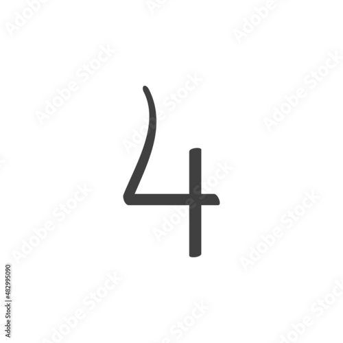 Jupiter astrology sign line icon
