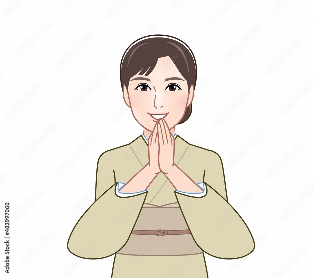 和服を着た女性