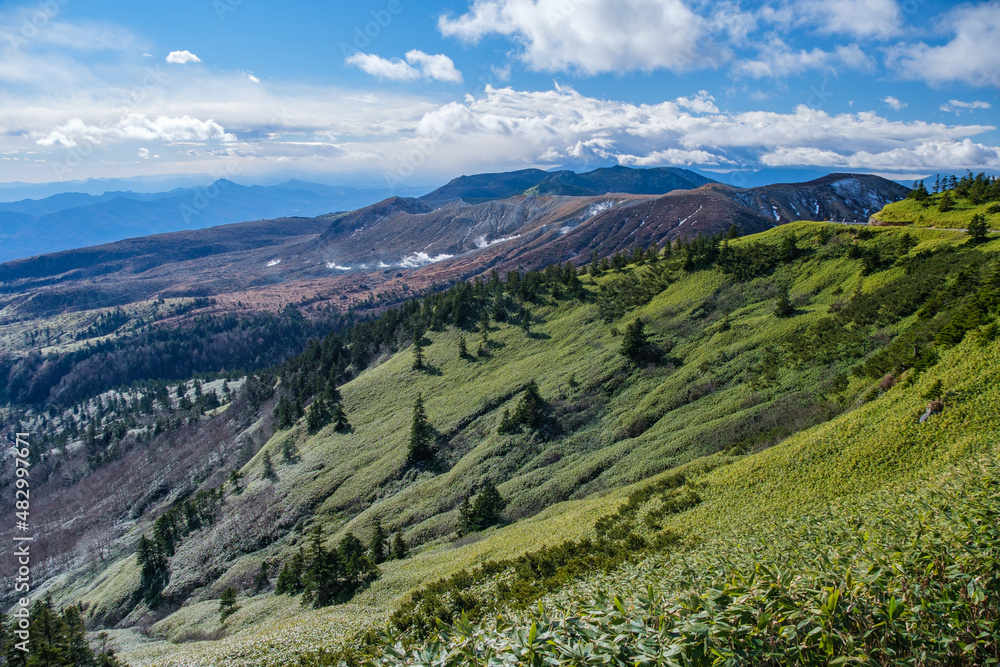 Fototapeta premium 草津白根山の青空