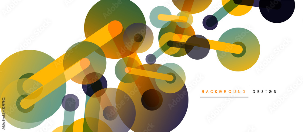 Line points connections geometric abstract background. Circles connected by lines. Trendy techno business template for wallpaper, banner, background or landing Line points connections geometric abstract background. Circles connected by lines. Trendy techno business template for wallpaper, banner, background or landing